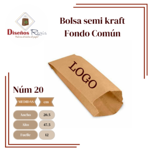 Bolsa de papel kraft-Fondo Comun-Num 20-